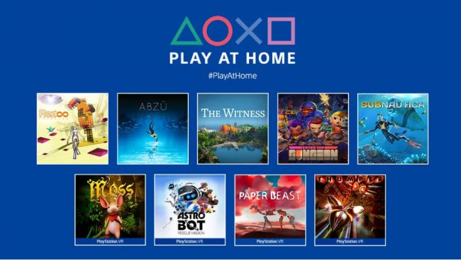 Ps4ゲームが無料で10本遊べるキャンペーン Play At Home が3月26日から開始 未来ガジェット