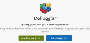 フリーのデフラグソフト「Defraggler」